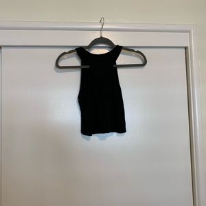 Basic black crop top